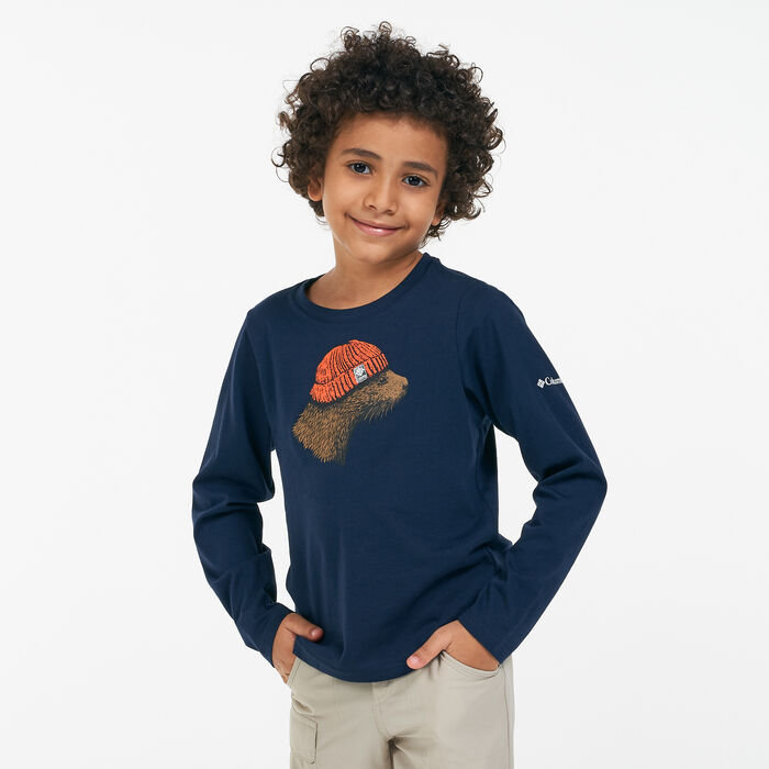 Columbia Kids' Dobson Pass Graphic T-Shirt Blue Columbia Kids' Dobson Pass Graphic T-Shirt Blue image number 0