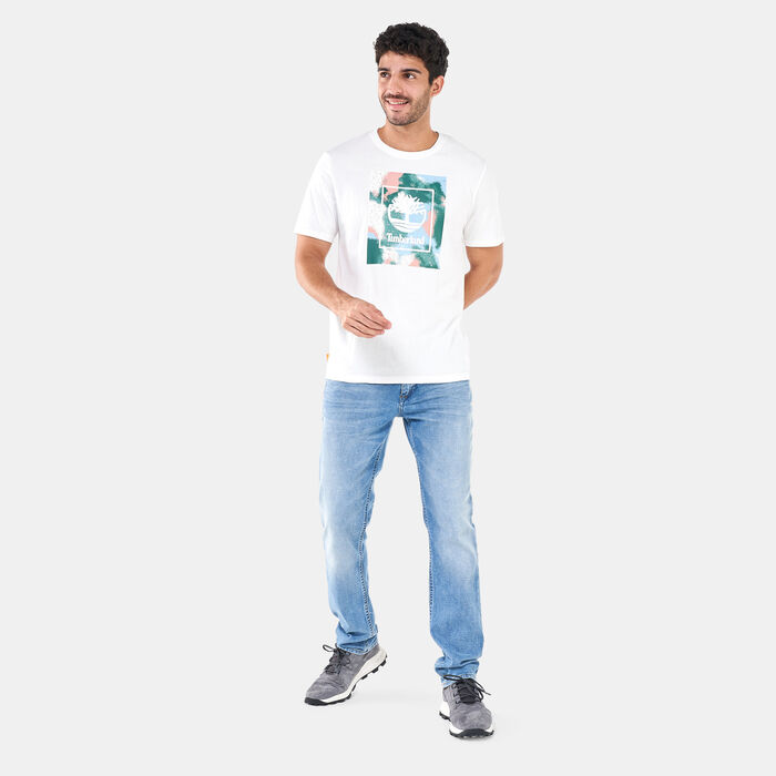 Timberland Men's Seasonal Stack Logo T-Shirt White Timberland Men's Seasonal Stack Logo T-Shirt White image number 2