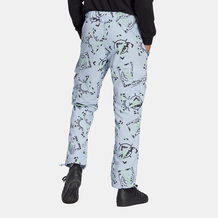 adidas Originals Adventure Allover Print Cargo Pants Blue adidas Originals Adventure Allover Print Cargo Pants Blue image number 1