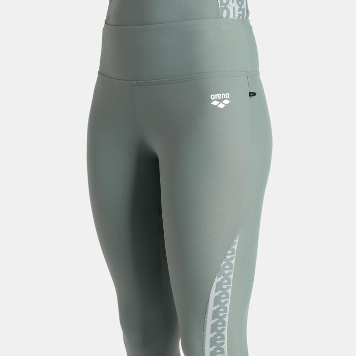 Arena Women's Modesty 3/4 Swimming Leggings Multi Arena Women's Modesty 3/4 Swimming Leggings Multi image number 4