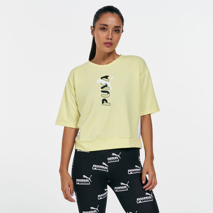 PUMA Women's Modern Sports Sweatshirt yellow PUMA Women's Modern Sports Sweatshirt yellow image number 0