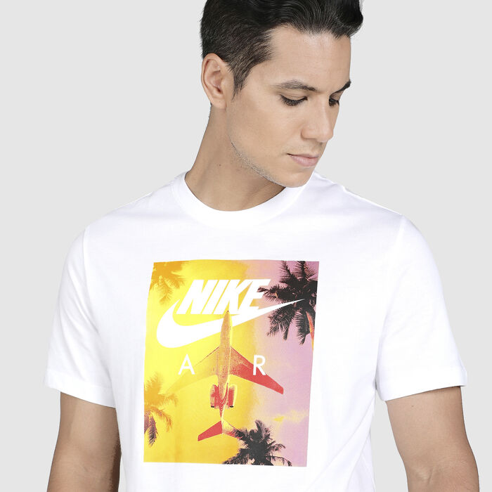 Nike Men's Sportswear Air Photo T-Shirt White image number 3