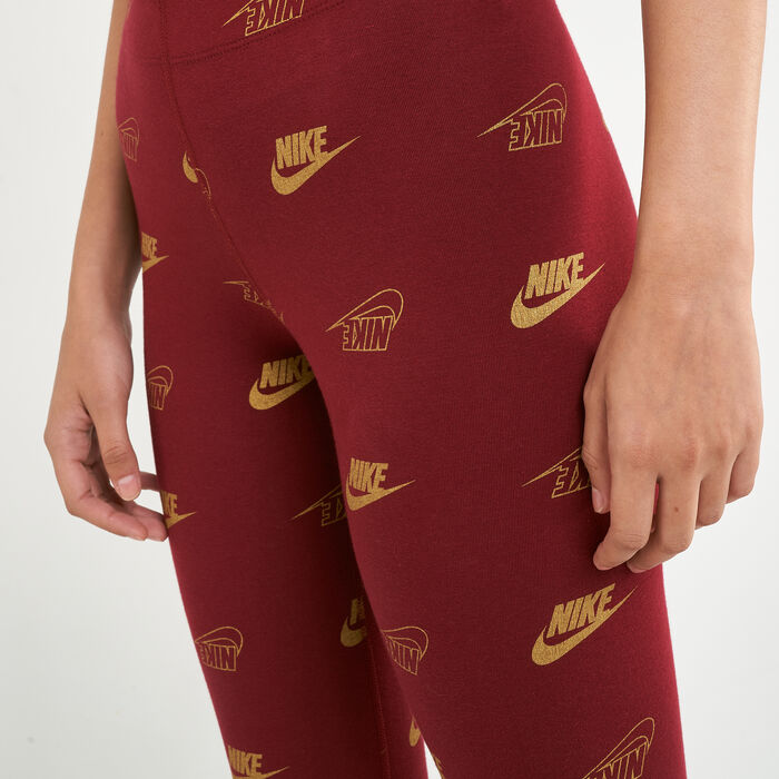 Nike Women's Sportwear Shine Leggings Red Nike Women's Sportwear Shine Leggings Red image number 3