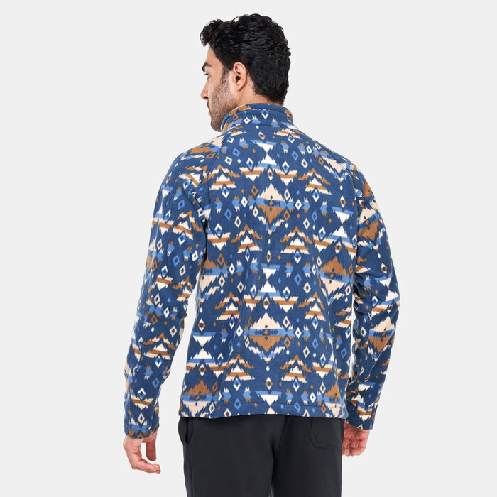 Columbia Men's Fast Trek™ Printed Sweatshirt Blue Columbia Men's Fast Trek™ Printed Sweatshirt Blue image number 1