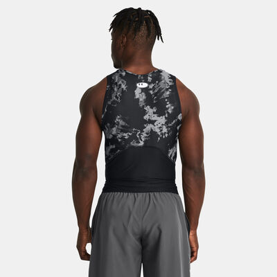 Under Armour Men's HeatGear Iso-Chill Graphic Printed Training Tank Top Black