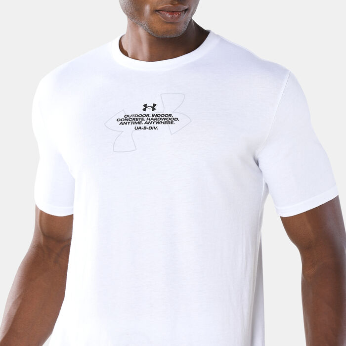 Under Armour Men's Basketball Photo T-Shirt White Under Armour Men's Basketball Photo T-Shirt White image number 3
