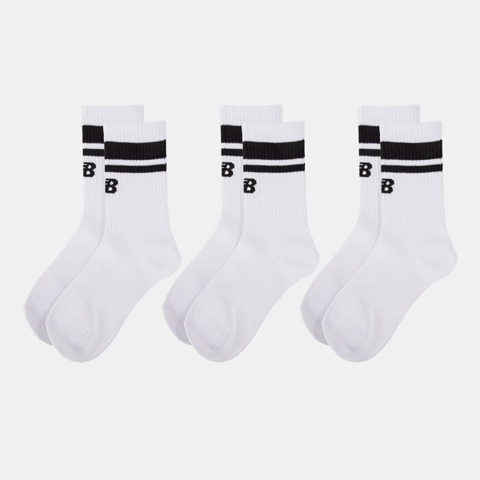 New Balance Sport Essentials Line Midcalf Socks (3 Pack) White New Balance Sport Essentials Line Midcalf Socks (3 Pack) White image number 0
