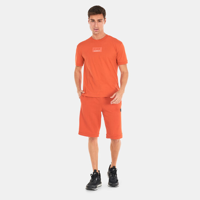 EA7 Emporio Armani Men's Train Logo Series T-Shirt Red image number 2