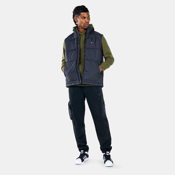 adidas Originals Men's Padded Puffy Vest Black adidas Originals Men's Padded Puffy Vest Black image number 2