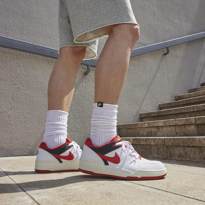 Nike Men's Full Force Low Shoes White Nike Men's Full Force Low Shoes White image number 1