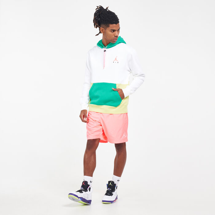 Jordan Men's Jumpman Air Fleece Hoodie White Jordan Men's Jumpman Air Fleece Hoodie White image number 2