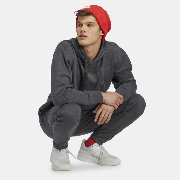 adidas Men's Essentials Badge of Sport Tapered Joggers Beige adidas Men's Essentials Badge of Sport Tapered Joggers Beige image number 2
