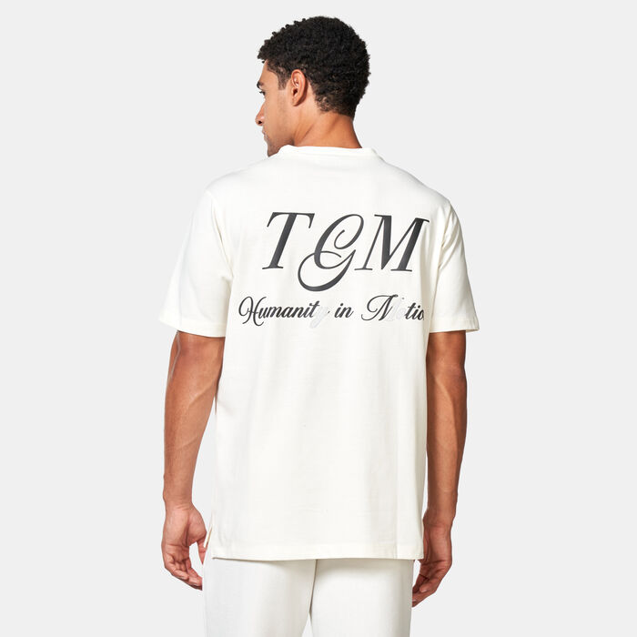 The Giving Movement Men's Logo Print T-Shirt White The Giving Movement Men's Logo Print T-Shirt White image number 1