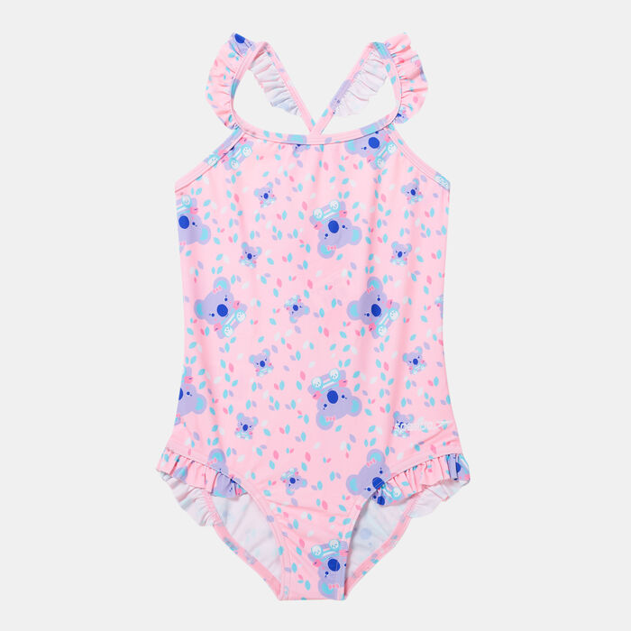 Speedo Kids' Koko Koala Allover Thinstrap Swimsuit Purple image number 0