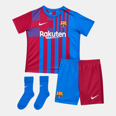 Nike Kids' F.C. Barcelona Dri-FIT Home Kit Blue