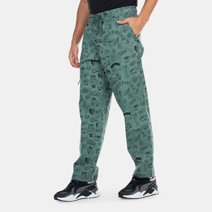 PUMA Men's x RIPNDIP Pants Green PUMA Men's x RIPNDIP Pants Green image number 0