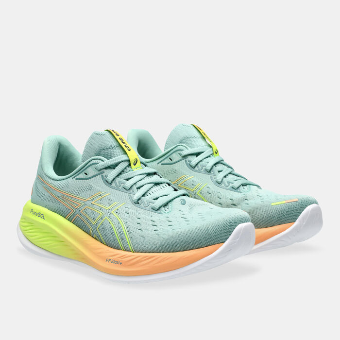 ASICS Women's GEL-CUMULUS 26 Paris Running Shoes Green ASICS Women's GEL-CUMULUS 26 Paris Running Shoes Green image number 1