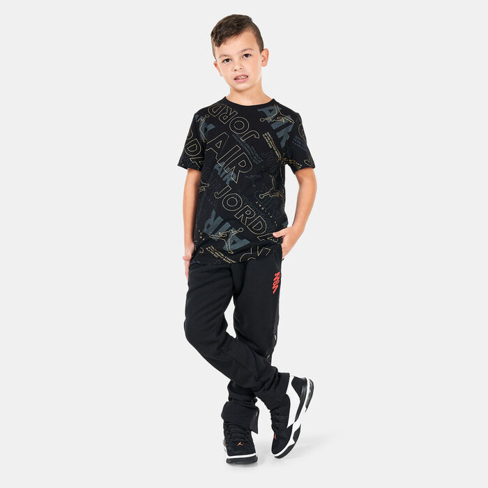 Jordan Kids' Golden Flight Printed T-Shirt Black Jordan Kids' Golden Flight Printed T-Shirt Black image number 2