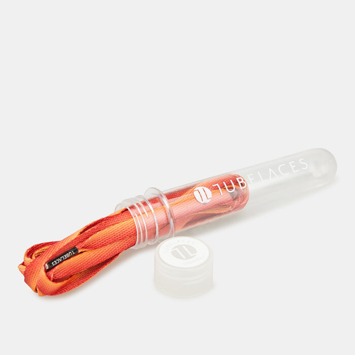 TUBELACES White Flat Sundowner Pack Orange TUBELACES White Flat Sundowner Pack Orange image number 1