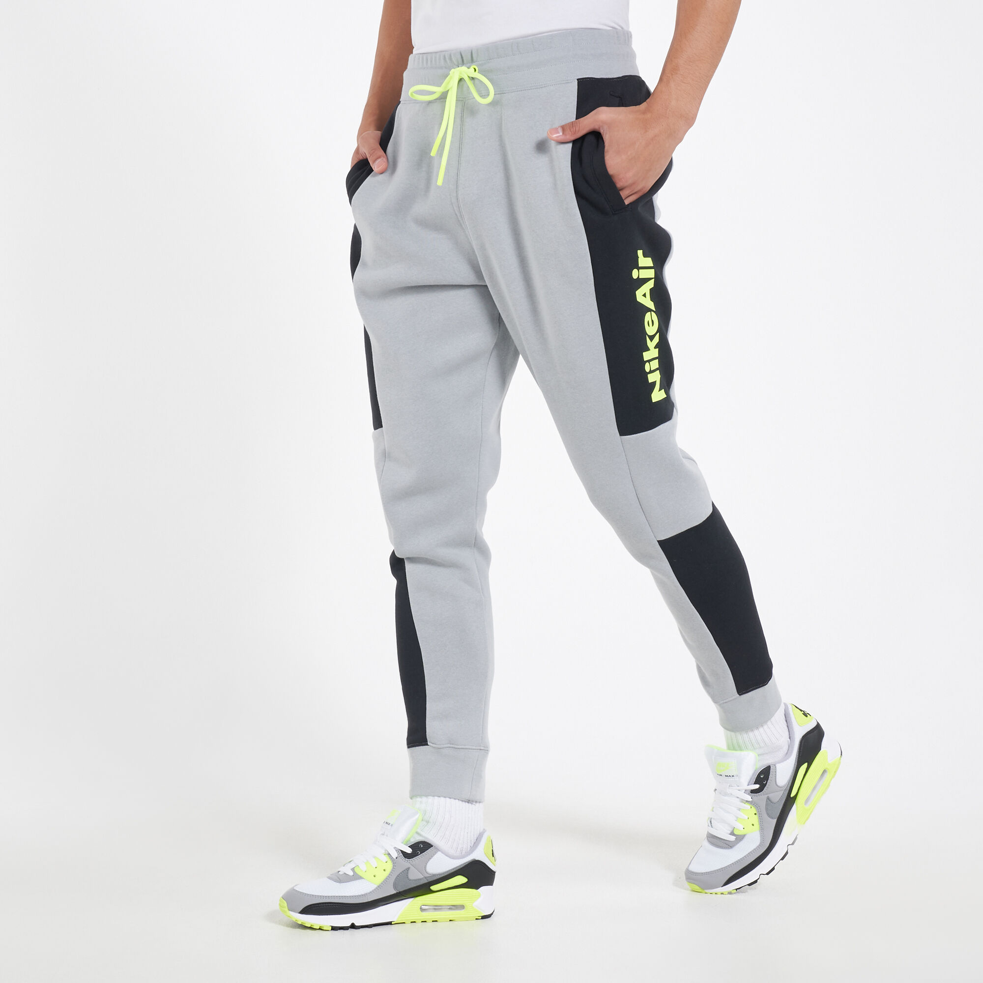 Men s Sportswear Air Fleece Pants Grey Nike in Qatar SSS