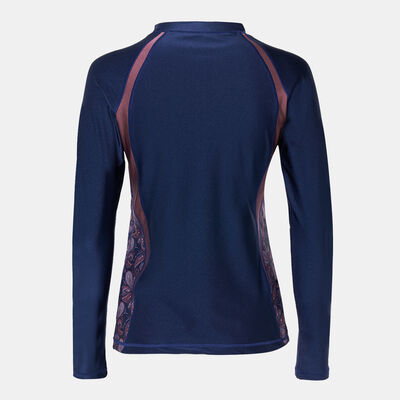 COEGA Women's Long Sleeve Swimming Rashguard Blue COEGA Women's Long Sleeve Swimming Rashguard Blue