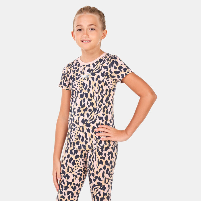 PUMA Kids' Alpha Printed T-Shirt Pink PUMA Kids' Alpha Printed T-Shirt Pink image number 0