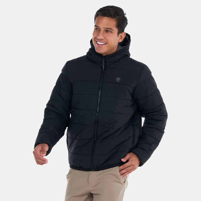 Timberland Men's Garfield Mid Weight Hooded Puffer Jacket Black Timberland Men's Garfield Mid Weight Hooded Puffer Jacket Black image number 0