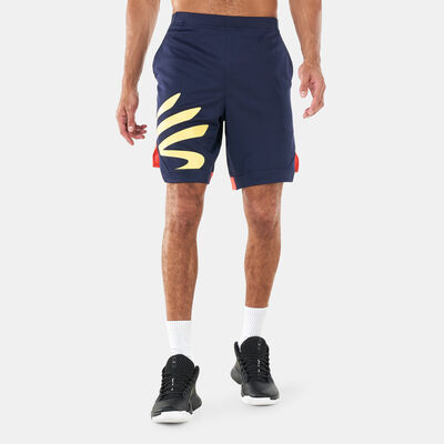 Under Armour Men's Curry Splash Shorts Blue