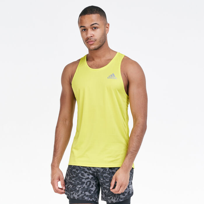 adidas Men's Own The Run Tank Top White adidas Men's Own The Run Tank Top White image number 0