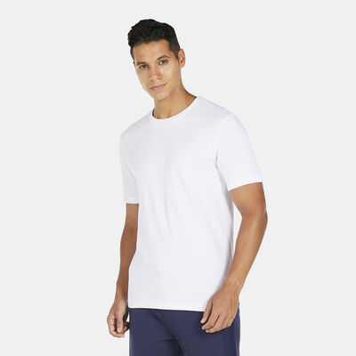 Sun and Sand Sports Men's Jaquard T-Shirt White