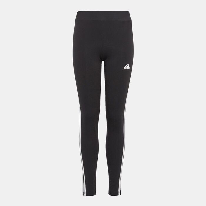 adidas Kids’ Essentials 3-Stripes Tights Black image number 0
