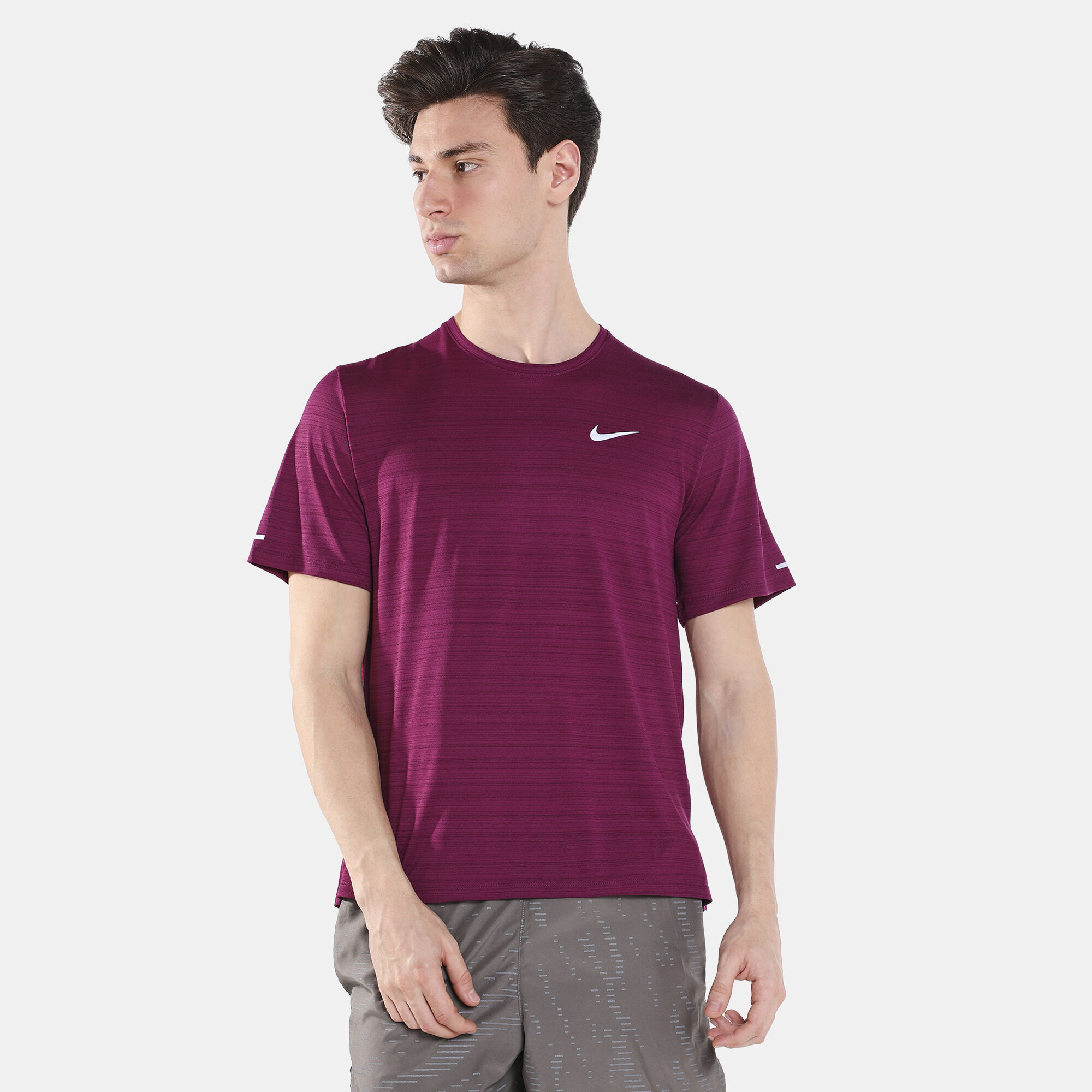 Men s Dri FIT Miler T Shirt Purple Nike in Qatar SSS