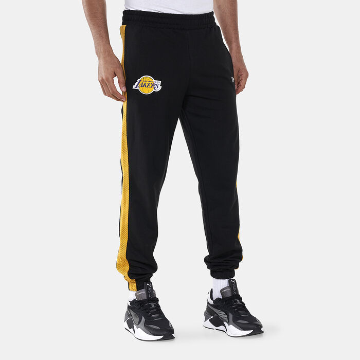 New Era Men's NBA LA Lakers Team Logo Sweatpants Black image number 0