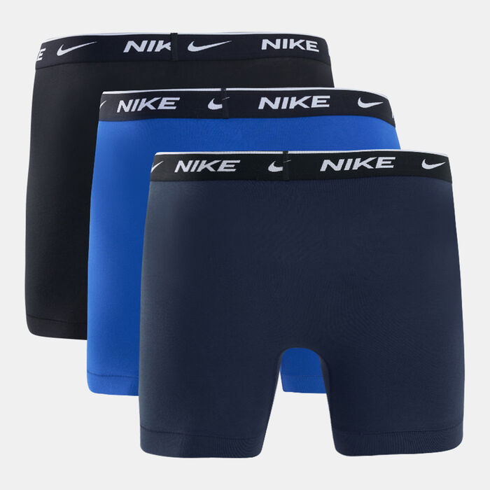 Nike Men's Logo Boxer Briefs (3 Pack) Blue Nike Men's Logo Boxer Briefs (3 Pack) Blue image number 1