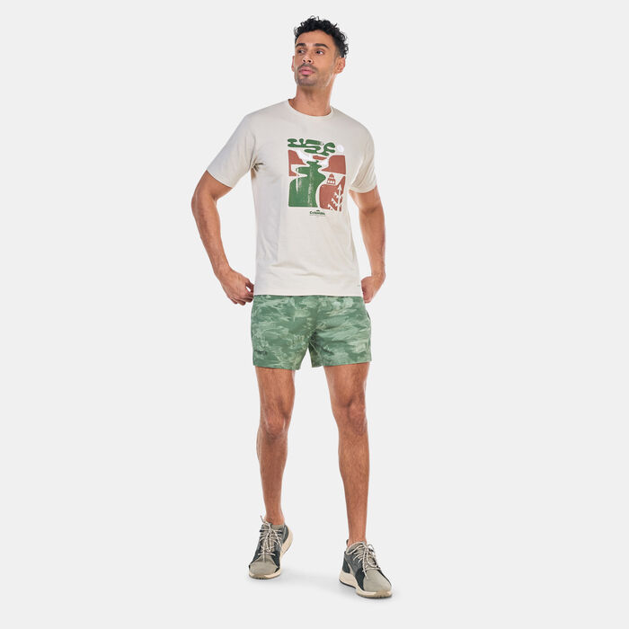 Columbia Men's Sun Trek™ Short Sleeve Graphic T-Shirt Brown image number 2