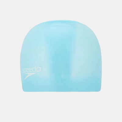 Speedo Plain Moulded Cap Blue Speedo Plain Moulded Cap Blue