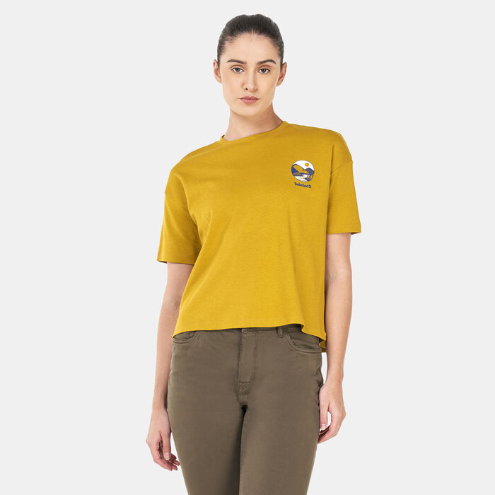 Timberland Women's Timberfresh Graphic T-Shirt yellow Timberland Women's Timberfresh Graphic T-Shirt yellow image number 1