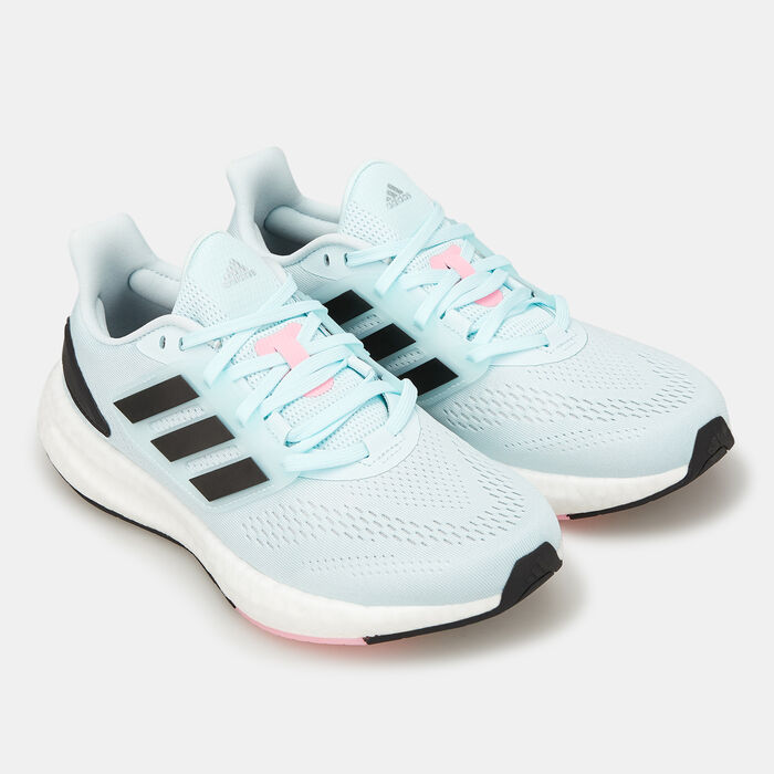 adidas Women's Pureboost 22 Shoe Blue adidas Women's Pureboost 22 Shoe Blue image number 1