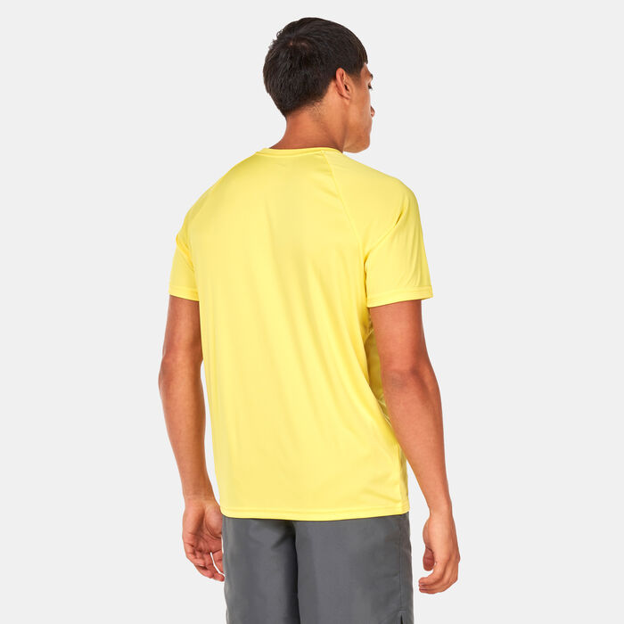 Nike Swim Men's Hydroguard Swimming Top yellow Nike Swim Men's Hydroguard Swimming Top yellow image number 1