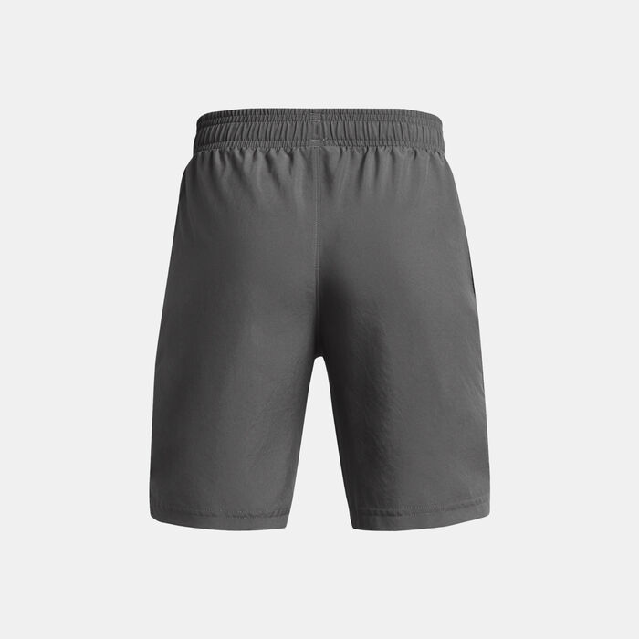 Under Armour Kids' UA Tech Woven Wordmark Shorts Grey image number 1