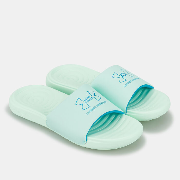 Under Armour Women's Ansa Fixed Slides Green Under Armour Women's Ansa Fixed Slides Green image number 0