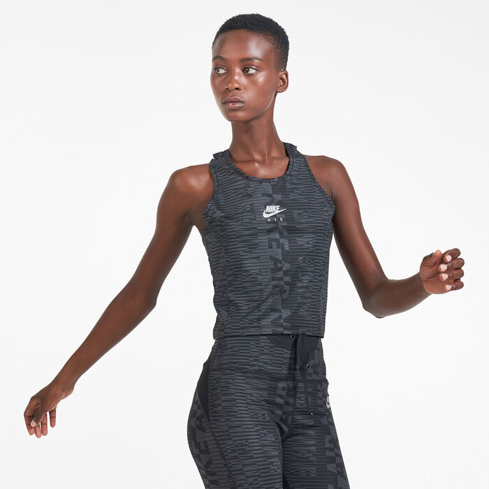 Nike Women's Air Printed Tank Top Black Nike Women's Air Printed Tank Top Black image number 0