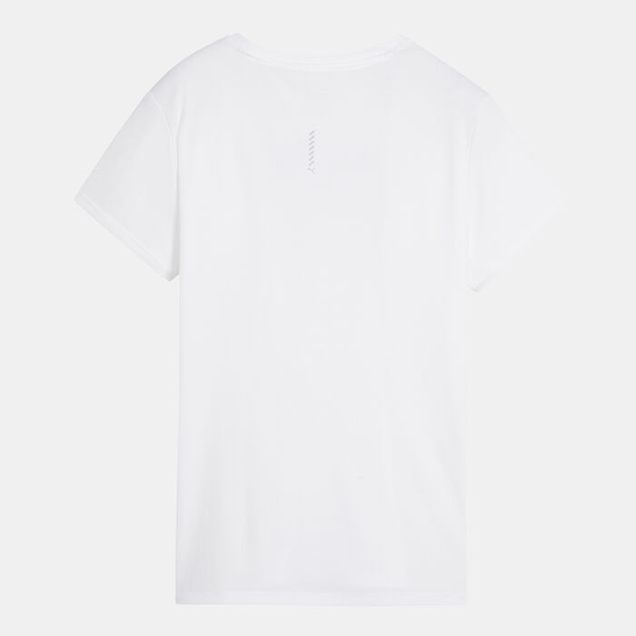 PUMA Women's RUN FAVOURITE Graphic T-Shirt White image number 1