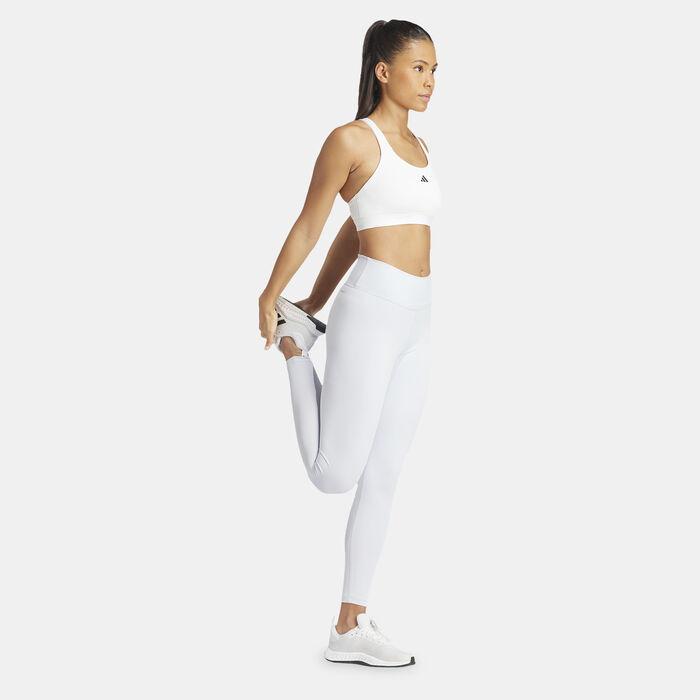 adidas Women's TLRDREACT High-Support Training Sports Bra White adidas Women's TLRDREACT High-Support Training Sports Bra White image number 2