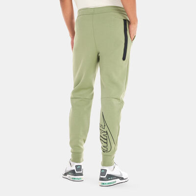 Nike Men's Tech Fleece Graphic Joggers Green Nike Men's Tech Fleece Graphic Joggers Green