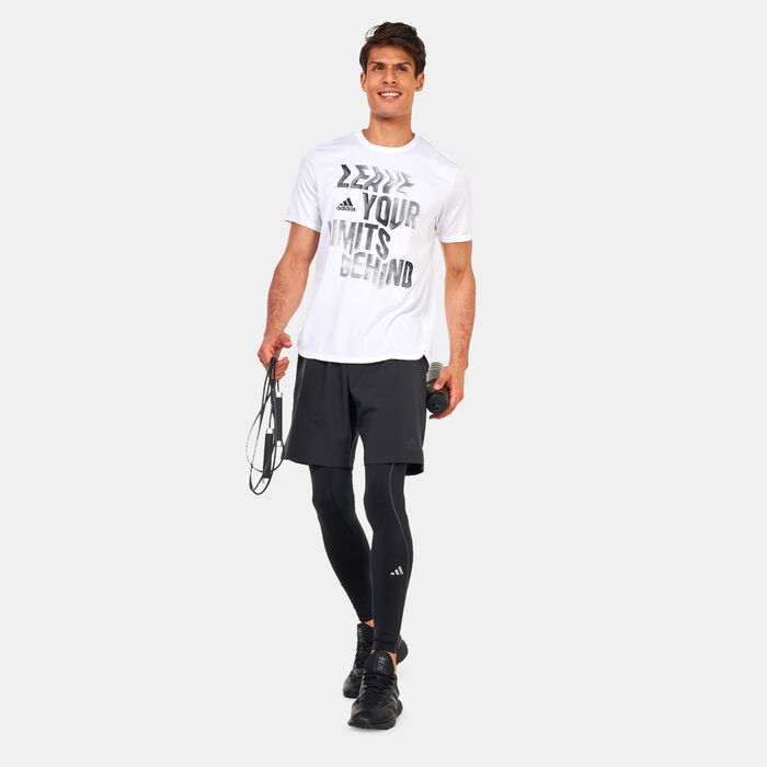adidas Men's Designed For Movement HIIT Training T-Shirt White adidas Men's Designed For Movement HIIT Training T-Shirt White image number 2