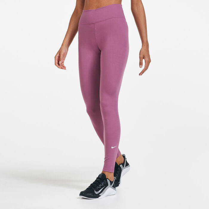 Nike Women's One Dri-FIT Training Leggings Pink Nike Women's One Dri-FIT Training Leggings Pink image number 0