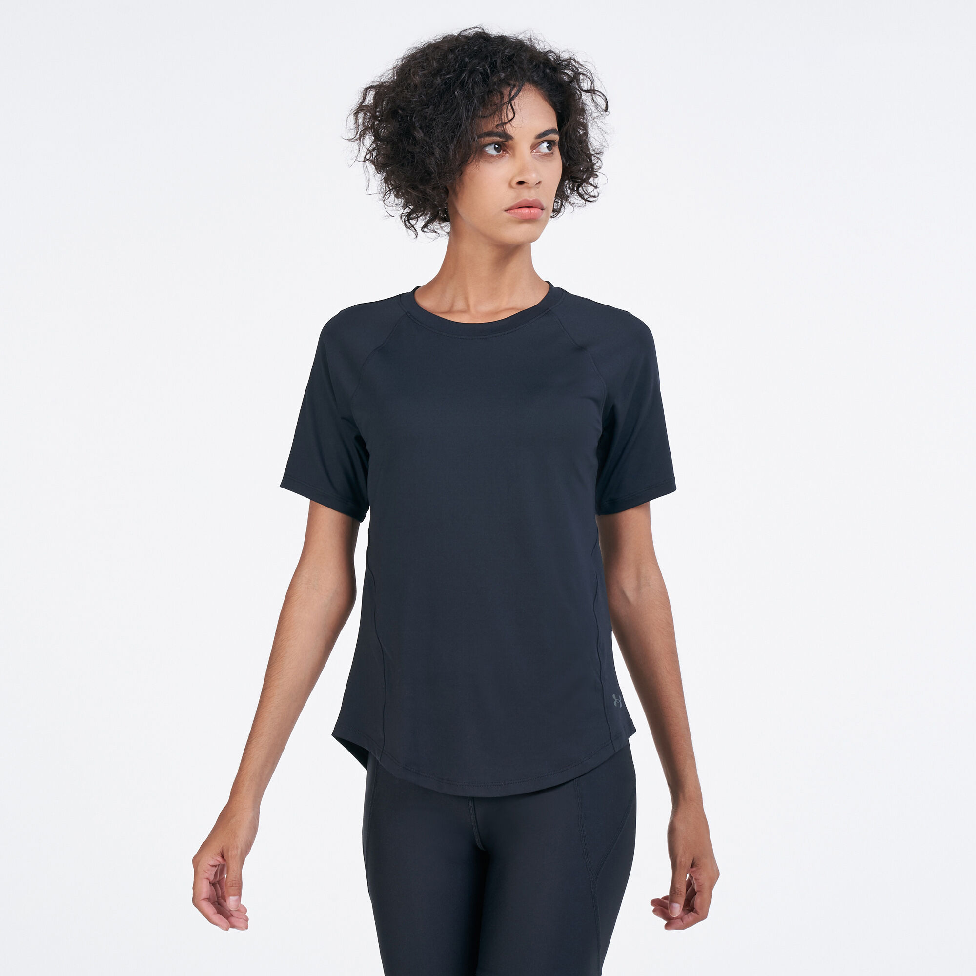 Womens black under armour shirt cheap