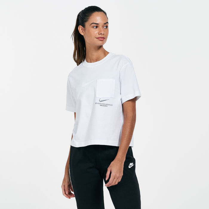 Nike Women's Sportswear Swoosh T-Shirt White Nike Women's Sportswear Swoosh T-Shirt White image number 0