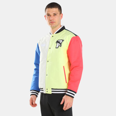 PUMA Men's Brand Varsity Jacket Blue